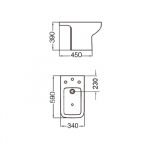 Bidet Trento Ferrum  3AG - Imagen 2