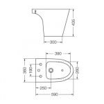 Bidet Marina Ferrum 3AG - Imagen 2