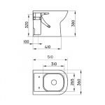 Inodoro Corto Bari Ferrum 6LTS - Imagen 2
