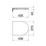 Tapa Asiento HDF HERRAJE Cromo Veneto Ferrum - Imagen 2
