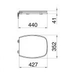 Tapa Asiento para Inodoro Veneto Ferrum - Imagen 2