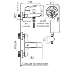 Juego monocomando para bañera y ducha 0310-L2 FV - Imagen 3