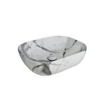 FERRUM Bacha Petra Apoyar 500x400 Frente Curvo Marmol Gris