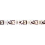 Cerámicas Acuarela - Guarda Florencia Marron Friso 4.5x45- x UN - Imagen 2