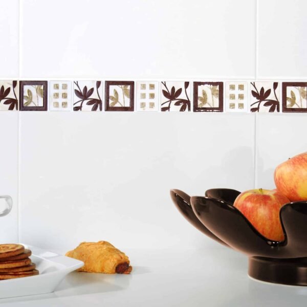 Cerámicas Acuarela - Guarda Florencia Marron Friso 4.5x45- x UN