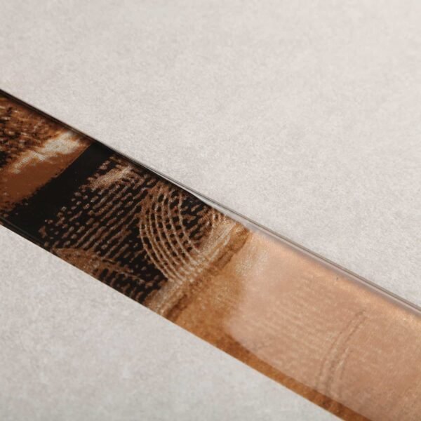 Cerámicas Acuarela - Guarda Friso Prana Dorada 4.9x29.7- x UN