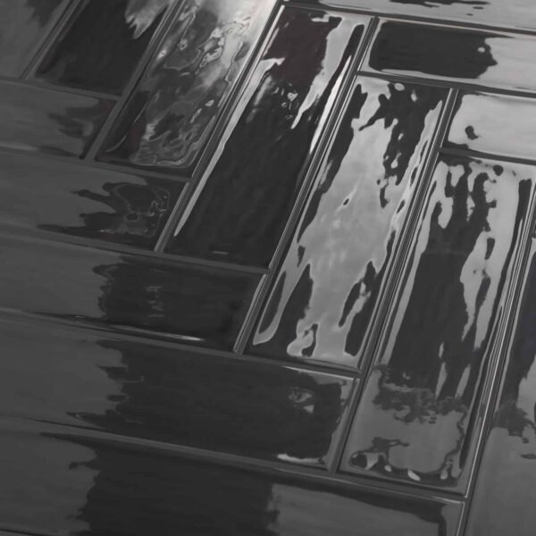 Cerámicas Acuarela - Iceland Brillante Negro